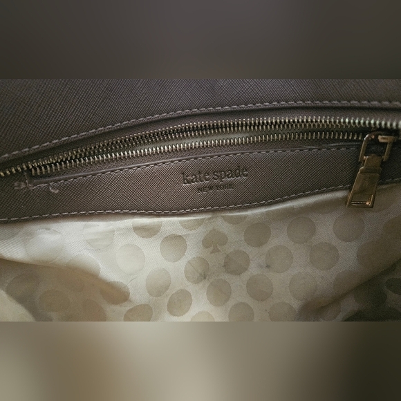 KATE SPADE Cedar Creek Collection Leather Large Tote In Lightbrown/mauve. - Picture 16 of 16